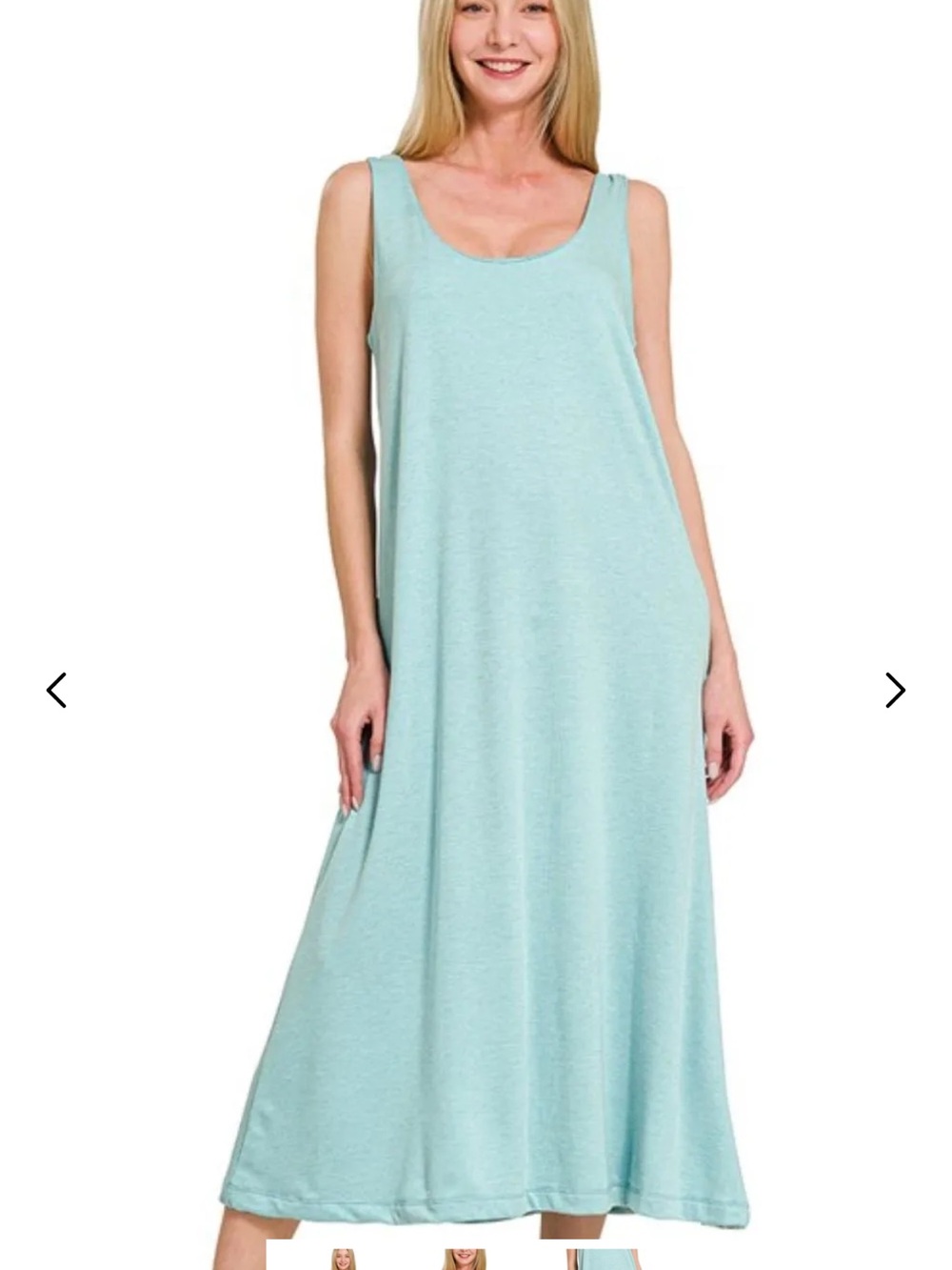 Zenana Outfitters Light Aqua Dress